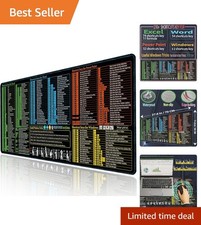 Excel/Word/Power Point/Windows Mouse pad,Non-Slip&Waterproof Large Gaming Off... picture