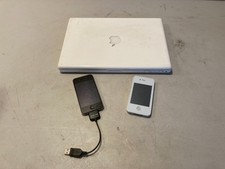Apple MacBook A1181 White Laptop & Two iPhone 4 A1332 64GB Cell Phones P/R picture