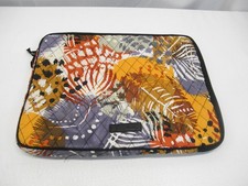 Vera Bradley 14”x11” Painted Feathers Laptop iPad Tablet Quilted Pouch Case CB picture