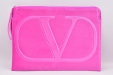 Valentino Beauty Hot Pink Velvet Laptop Sleeve Case Bag GWP New 14