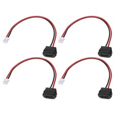 4pcs Type-C 2Pin Wire Black Square  USB-C Female Socket to PH2.0 picture