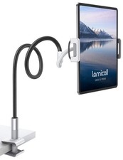 Lamicall Gooseneck Tablet Holder Mount : Flexible Arm Clip Stand Black picture