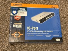 CISCO Linksys SR2016 16-Port 10/100/1000 Gigabit Switch - NEW SEALED #SR2016 picture