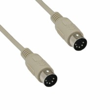 6 feet DIN5 Male to DIN5 Male Cable 5 Pin for AT Keyboard to PC Device 28 AWG picture