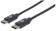 Manhattan USB-C to USB-C Cable, 3m Black 3 m, 480 Mbps (Polybag) USB-C to USB-C picture
