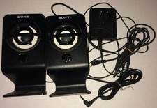 Vintage 2005 SONY Computer DESKTOP SPEAKERS Laptop SRS-A201 MP3 Player Mobile picture