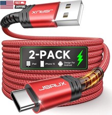 USB C Cable [2-pack 6.6ft], USB a to USB Cord Fast Charging for Iphone 17e, Ipho picture
