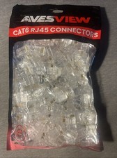 AvesView 100-Pack Cat 6 Pass Through RJ45 Connectors Ethernet Cable Connector picture