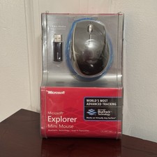 NEW IN BOX OPEN - Microsoft Explorer Mini Mouse BlueTrack Tech 2.4 Ghz Wireless picture