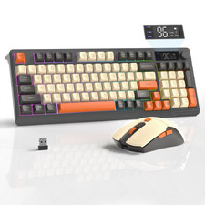 ZIYOU LANG T96 Dual‑Mode Bluetooth Keyboard Mouse Combo,PBT Tri‑Color Ball‑Shape picture
