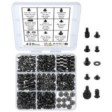 420pcs Computer Screws, Motherboard Standoffs and Screws Kit, Motherboard Scr... picture