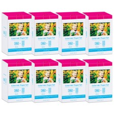 Canon Selphy CP1500 CP1300 CP1200 4x6 108 sheet Color Ink Paper Set KP-108IN lot picture
