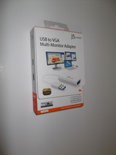 NEW j5create USB to VGA Multi-Monitor Adapter JUA214 For Windows And Mac OS picture