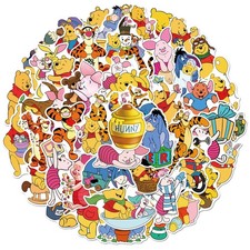50Pcs Cute Cartoon Winnie Pooh Bear Stickers Movie 2-3.5 inches, Wnxx picture