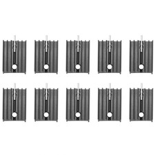 10 Pcs 21x15x11mm Black Aluminum Heat Sink for TO-220 Mosfet Transistors H7W6 picture