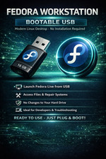 Fedora 43 Workstation Linux Bootable USB Flash Drive 64-bit Live/Install Latest picture