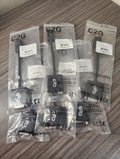 LOT OF 6 C2G 8in DisplayPort Male to Single Link DVI-D Female Adapter Converter picture