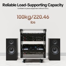 12U Rolling Network Server Data Cabinet Enclosure Rack Built-in Handles w/ Wheel picture