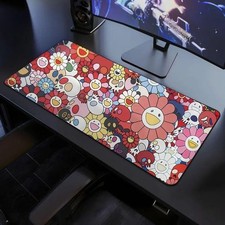 Takashi Murakami Sunflower Red Gaming Mouse Pad Desk Mat Accessories picture