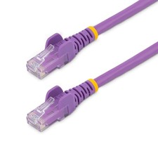 StarTech N6PATCH2PL 2Ft CAT6 Gigabit Ethernet Cable Snagless RJ45 UTP Purple picture
