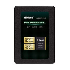 INLAND Professional 512GB SSD 3D TLC NAND SATA III 6Gb/s 2.5