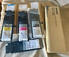 Epson F1070 GENUINE INK & MAINTENANCE SUPPLIES (LOT of 8 Items) picture