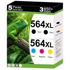 5-Pack Compatible HP 564XL Ink Cartridges - Extensive Printer Compatibility picture
