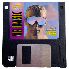 Vintage Video Game 3.5” Floppy Disk VR Basic Virtual Reality World Maker IBM PC picture