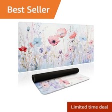 HUADO Desk Mat, Pastel Multi-color 35.4