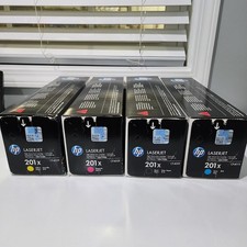 HP 201X High Capacity Toner Set Yellow Magenta Cyan Black picture