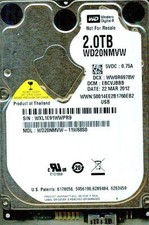 WD20NMVW-11W68S0,  DCM: EBCVJBBB  WESTERN DIGITAL 2TB, USB 3.0 MAR 2012 picture