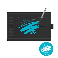 Huion H1060P 10x6.25'' Graphic Drawing Tablet Tilt 8192 Battery Free Pen Stylus picture