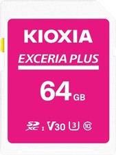 KIOXIA EXCERIA PLUS SD Card (64GB Made in Japan) UHS-I U3 V30 Class 10 SDXC picture