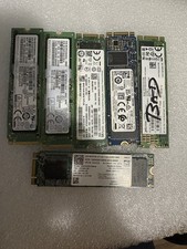 Lot of 6 256GB /512 NVMe  SSD  drives No READ for parts only picture