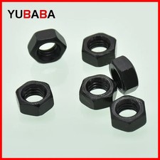 5/10/100pcs Hexagon Nuts M2 M2.5 M3 M4 M5 M6 M8 M10 M12 M14 M16 Black Grade 8.8 picture