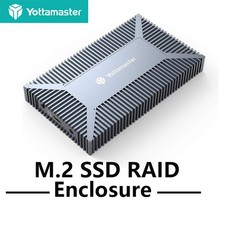 Yottamaster 40 Gbps M.2 NVMe SSD Hard Drive Enclosure USB 4 For Thunderbolt 3 4 picture