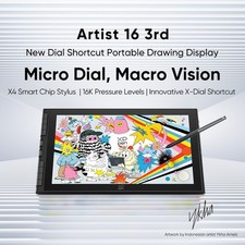XPPen Artist 16 3rd 15.4 inch Drawing Tablet X4 Stylus  2 Dial Full Lamination picture