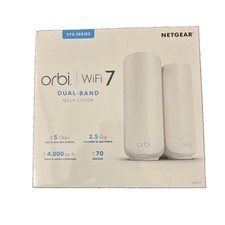 NETGEAR - Orbi 370 Series WiFi 7 Mesh System, 5 Gbps, Up to 4,000 Brand New picture