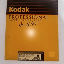 Kodak Professional Paper 25 8x10in 20.3x25.4cm Black&white SEMI-MATT16106-02H5MM picture