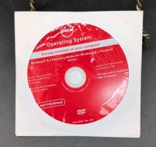 Microsoft Windows 8.1 OS Recovery Media 64-Bit Dell OEM Disc NEW/UNUSED DVD picture