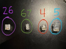 Lot of 102 Modular RJ Connectors – RJ45 RJ11 RJ12 RJ9 Crimp Plugs Mixed Open Box picture