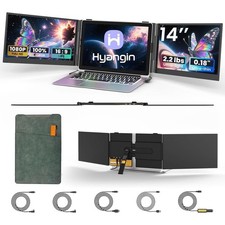 90% NEW Hyangin S8 Pro Triple Monitor Portable Laptop Screen Extender Ultra Slim picture