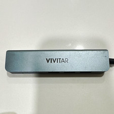 Vivitar Portable USB-C Type-C Hub Adapter, 3x USB 3.0 Ports, Gray picture