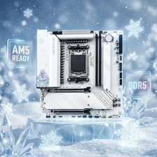 JGINYUE B650M Snow Dream Motherboard AM5 DDR5 WiFi 6 Micro-ATX AMD Ryzen picture
