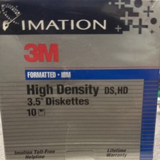 NEW 3M Imation 3.5in. Floppy Disk 10 Pack Sealed Package picture