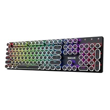 Typewriter Keyboard Wireless, Mechanical Gaming Keyboard, Bluetooth/2.4Ghz/Wired picture