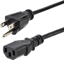 Startech.Com 25Ft (7.6M) Computer Power Cord, NEMA 5-15P to C13, 10A 125V, 18AWG picture