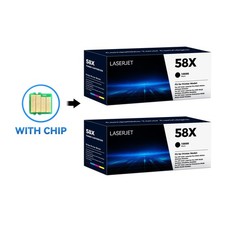 2PK Compatible For HP 58X CF258X High Yield Toner For HP LaserJet Pro M428fdn picture