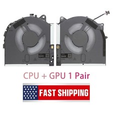Original For Dell Alienware M17 R5 CPU + GPU Cooling Fan 2022 12V Replacement picture