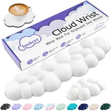 Sushret Cloud Wrist Rest Keyboard, Keyboard Tenkeyless, 01 White picture